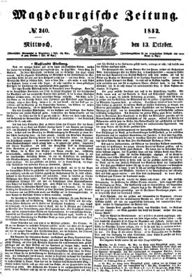 Magdeburgische Zeitung Mittwoch 13. Oktober 1852