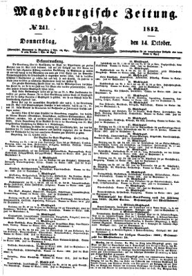 Magdeburgische Zeitung Donnerstag 14. Oktober 1852