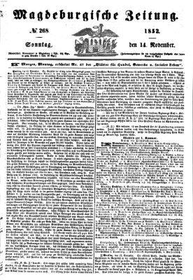 Magdeburgische Zeitung Sonntag 14. November 1852