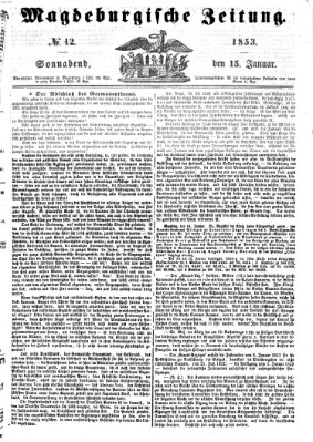 Magdeburgische Zeitung Samstag 15. Januar 1853