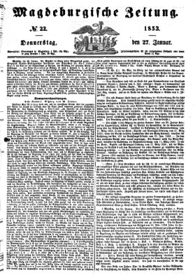 Magdeburgische Zeitung Donnerstag 27. Januar 1853