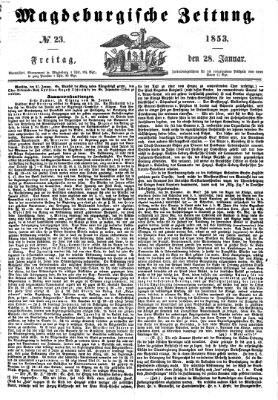 Magdeburgische Zeitung Freitag 28. Januar 1853