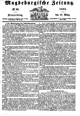 Magdeburgische Zeitung Donnerstag 17. März 1853