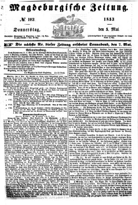 Magdeburgische Zeitung Donnerstag 5. Mai 1853