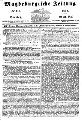 Magdeburgische Zeitung Sonntag 22. Mai 1853