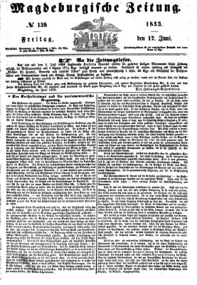 Magdeburgische Zeitung Freitag 17. Juni 1853