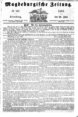 Magdeburgische Zeitung Dienstag 28. Juni 1853