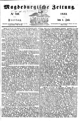 Magdeburgische Zeitung Freitag 1. Juli 1853