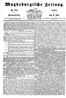 Magdeburgische Zeitung Samstag 2. Juli 1853