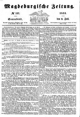 Magdeburgische Zeitung Samstag 9. Juli 1853