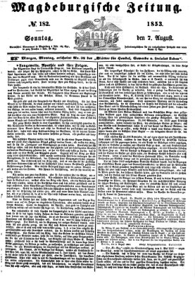 Magdeburgische Zeitung Sonntag 7. August 1853