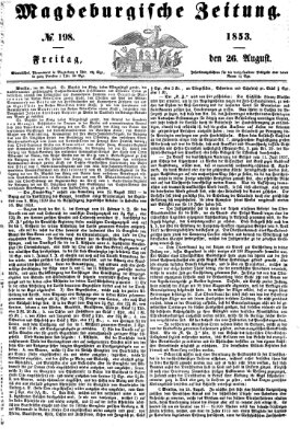 Magdeburgische Zeitung Freitag 26. August 1853