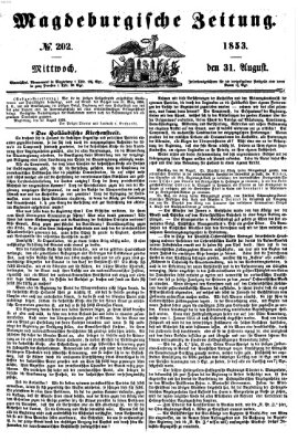 Magdeburgische Zeitung Mittwoch 31. August 1853