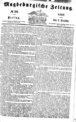 Magdeburgische Zeitung Freitag 7. Oktober 1853