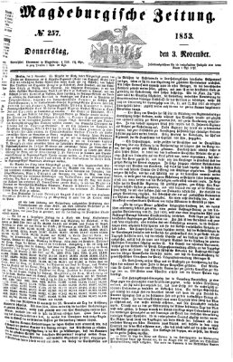 Magdeburgische Zeitung Donnerstag 3. November 1853