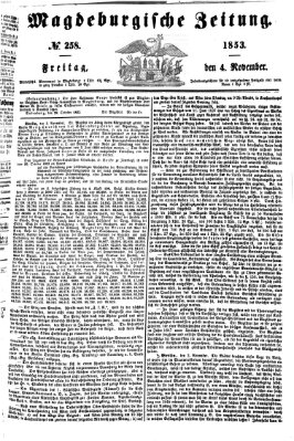 Magdeburgische Zeitung Freitag 4. November 1853