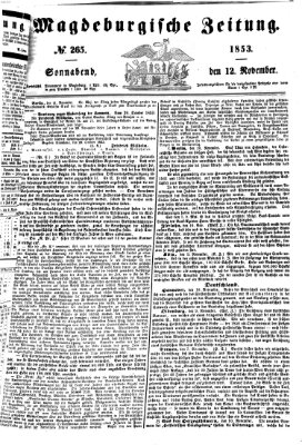 Magdeburgische Zeitung Samstag 12. November 1853