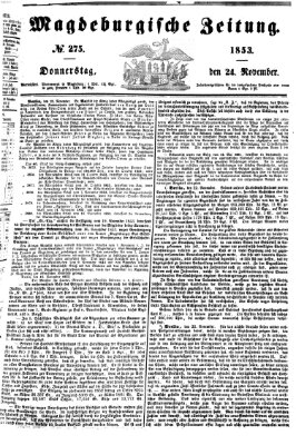 Magdeburgische Zeitung Donnerstag 24. November 1853