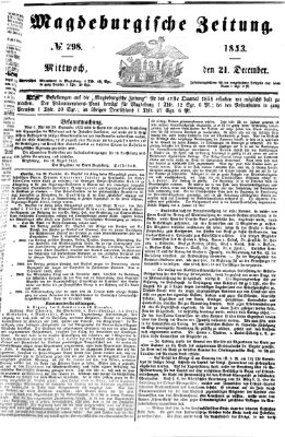 Magdeburgische Zeitung Mittwoch 21. Dezember 1853