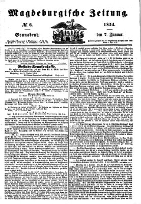 Magdeburgische Zeitung Samstag 7. Januar 1854