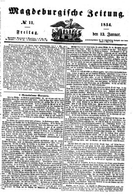 Magdeburgische Zeitung Freitag 13. Januar 1854