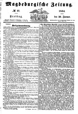 Magdeburgische Zeitung Freitag 20. Januar 1854