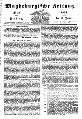 Magdeburgische Zeitung Freitag 27. Januar 1854