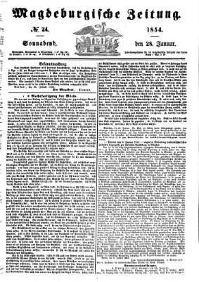 Magdeburgische Zeitung Samstag 28. Januar 1854