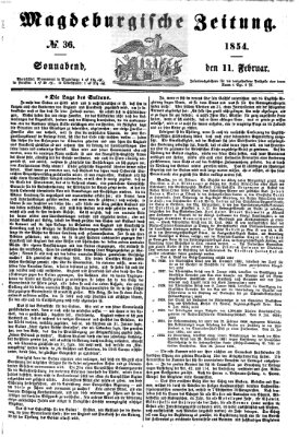 Magdeburgische Zeitung Samstag 11. Februar 1854