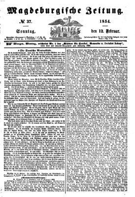 Magdeburgische Zeitung Sonntag 12. Februar 1854