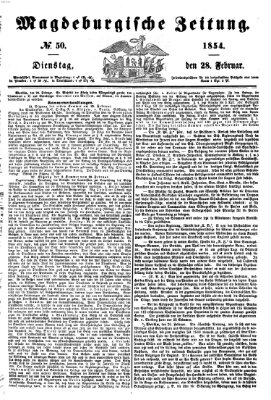 Magdeburgische Zeitung Dienstag 28. Februar 1854