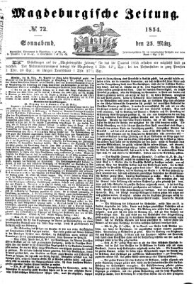 Magdeburgische Zeitung Samstag 25. März 1854