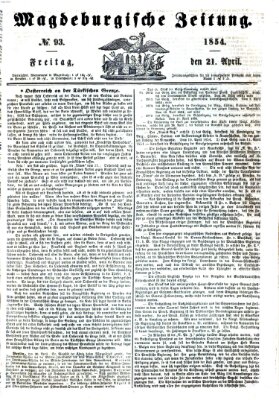 Magdeburgische Zeitung Freitag 21. April 1854