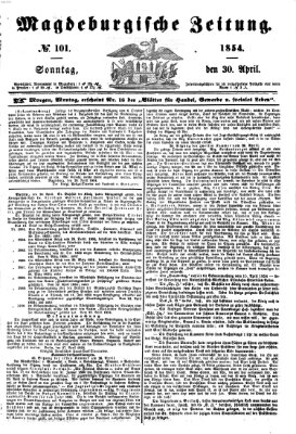 Magdeburgische Zeitung Sonntag 30. April 1854