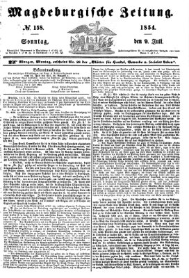 Magdeburgische Zeitung Sonntag 9. Juli 1854