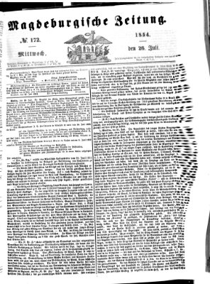 Magdeburgische Zeitung Mittwoch 26. Juli 1854