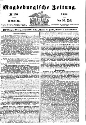 Magdeburgische Zeitung Sonntag 30. Juli 1854