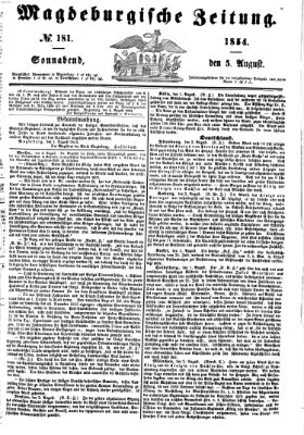 Magdeburgische Zeitung Samstag 5. August 1854