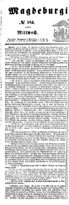 Magdeburgische Zeitung Mittwoch 9. August 1854