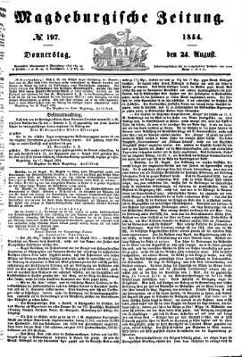 Magdeburgische Zeitung Donnerstag 24. August 1854