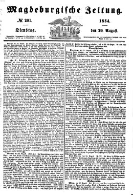 Magdeburgische Zeitung Dienstag 29. August 1854