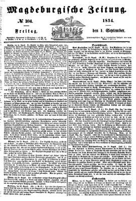 Magdeburgische Zeitung Freitag 1. September 1854