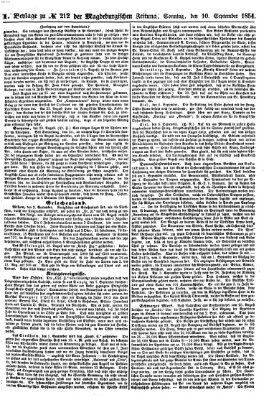 Magdeburgische Zeitung Sonntag 10. September 1854