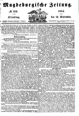 Magdeburgische Zeitung Dienstag 12. September 1854