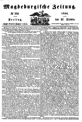 Magdeburgische Zeitung Freitag 27. Oktober 1854