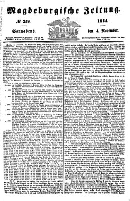 Magdeburgische Zeitung Samstag 4. November 1854