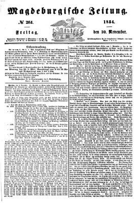 Magdeburgische Zeitung Freitag 10. November 1854