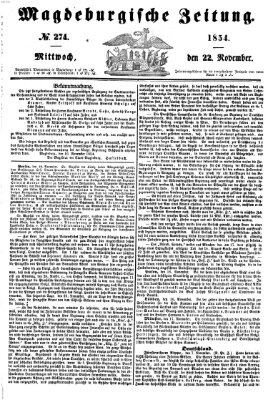 Magdeburgische Zeitung Mittwoch 22. November 1854