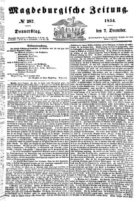 Magdeburgische Zeitung Donnerstag 7. Dezember 1854