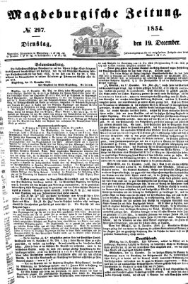 Magdeburgische Zeitung Dienstag 19. Dezember 1854